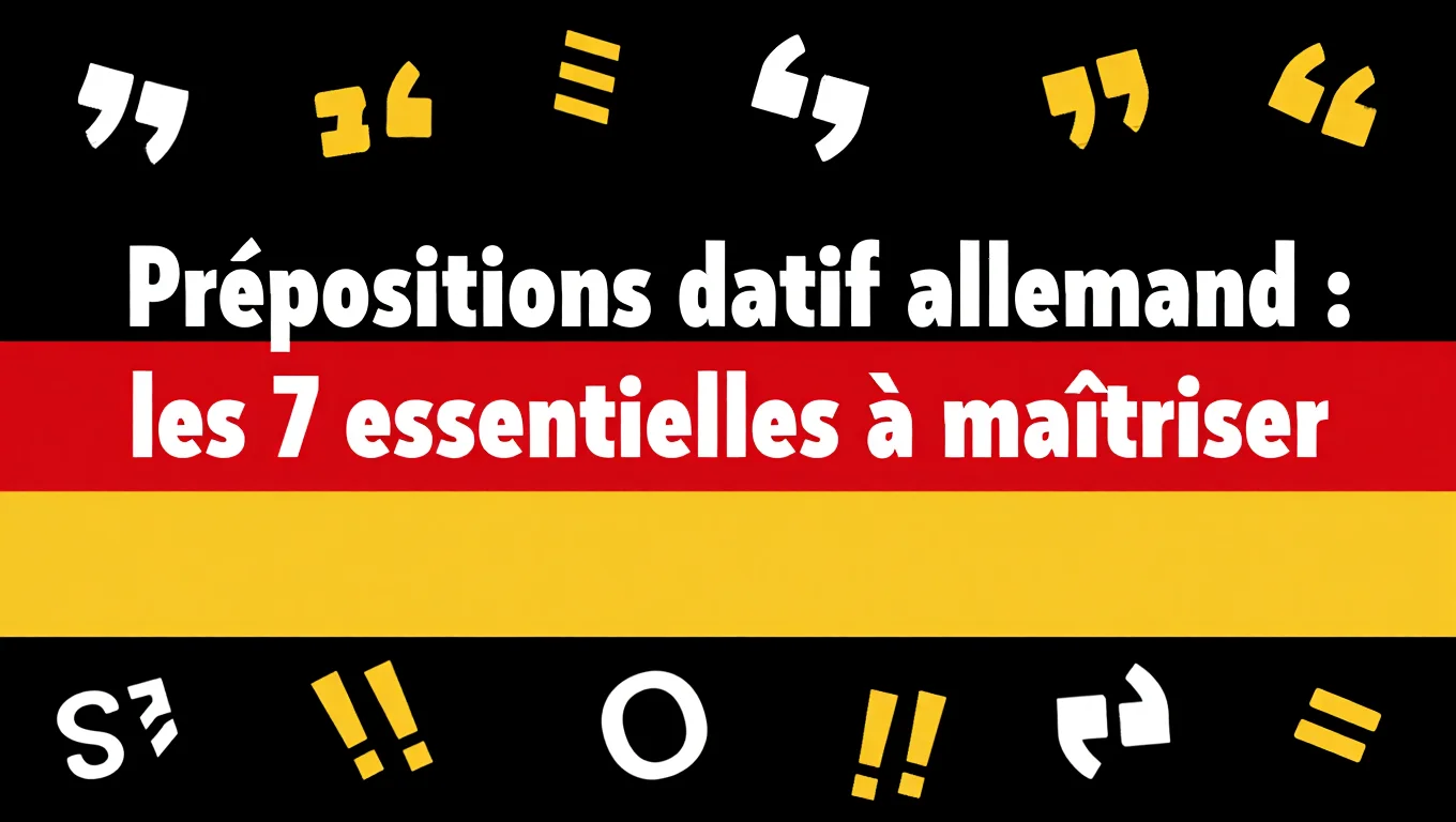 Miniature article de blog prépositions datif allemand​