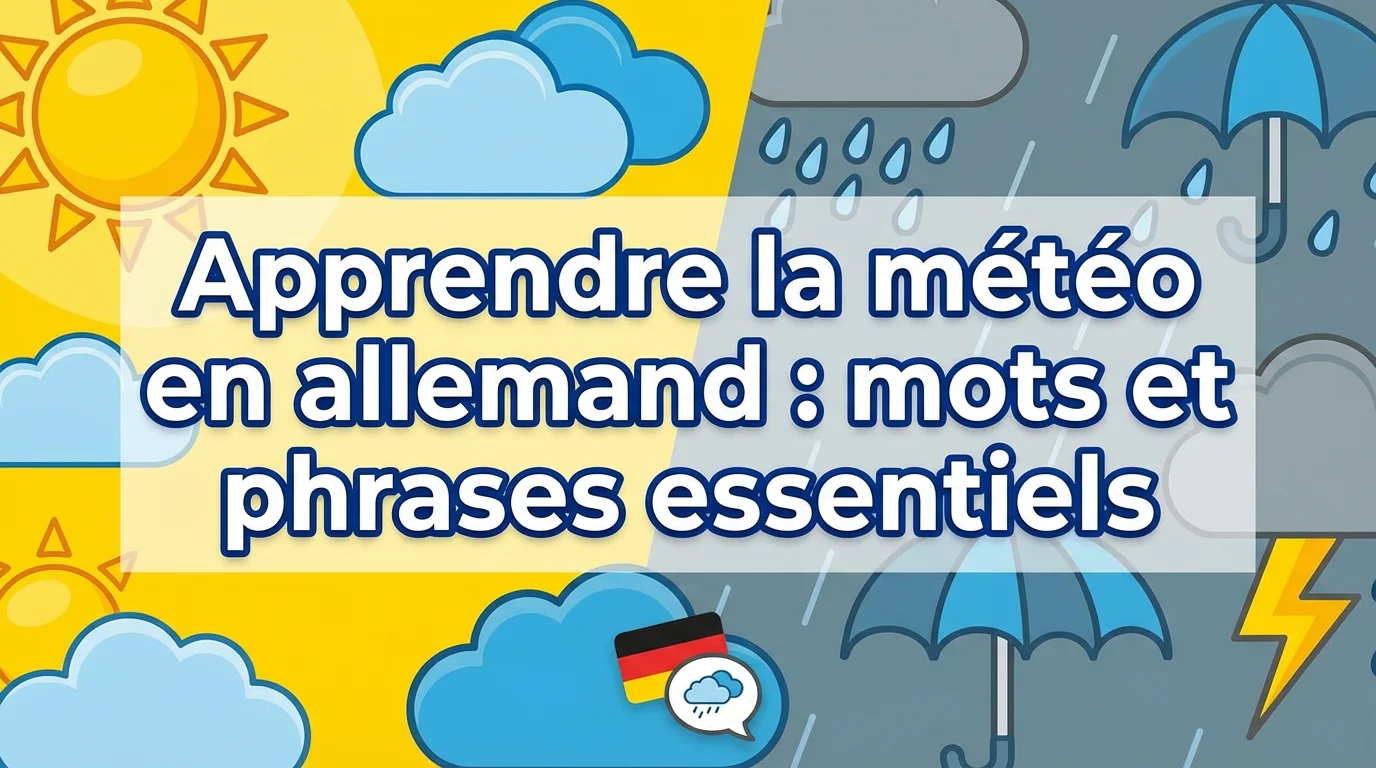 Miniature article de blog Apprendre la météo en allemand mots et phrases essentiels
