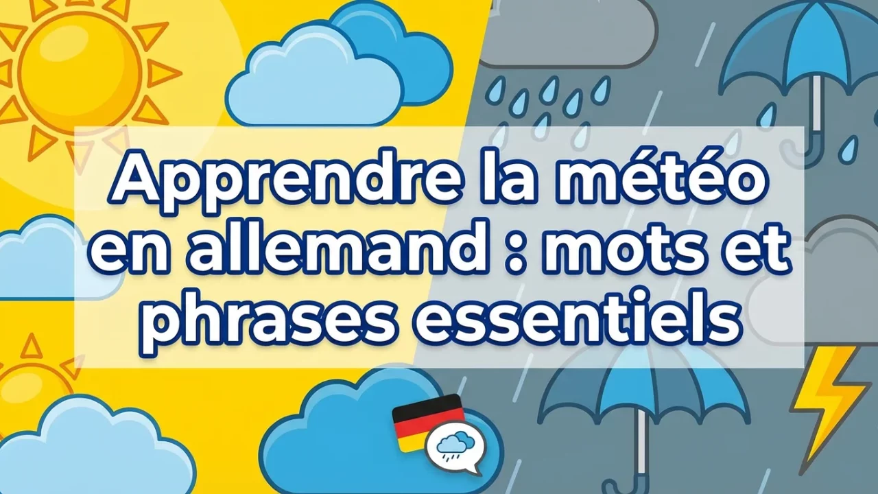 Miniature article de blog Apprendre la météo en allemand mots et phrases essentiels